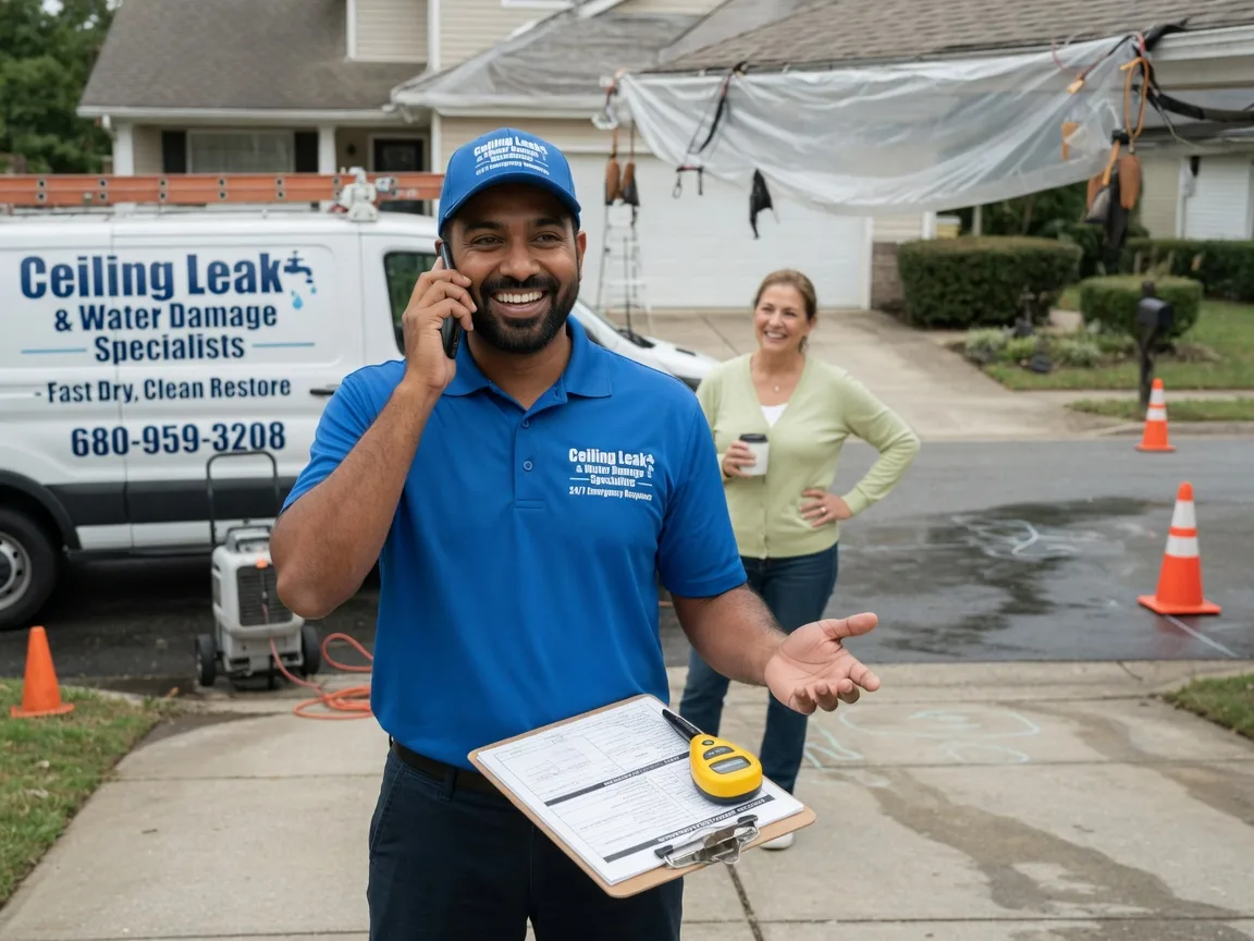 Ceiling Leak Cleanup Iron Belt, WI FAQs